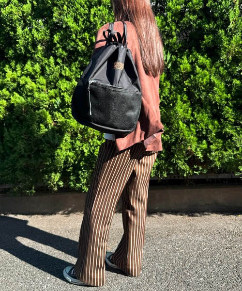 FREDRIK PACKERS(フレドリックパッカーズ)の「【FREDRIK PACKERS】≪別注≫POMELO ライトナップサック/ナップザック 超軽量(バックパック/リュック・レディース・ブラック系その他3/チャコールグレー/ブラック系その他2/ブラック系1・FREE)」の17枚目の写真