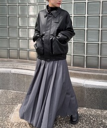 DRAW（ドロー）の「DRAW(ドロー) / ビッグシルエット フェイクレザーブルゾン（ユニセックス）（ブルゾン）」