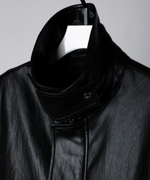 DRAW(ドロー) / ビッグシルエット フェイクレザーブルゾン（ユニ