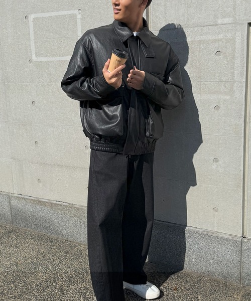 maison raview BIGシルエットブルゾン　チャコールグレー maison raview BIGシルエットブルゾン チャコールグレー