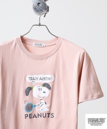 PEANUTS プリント天竺半袖Tシャツ