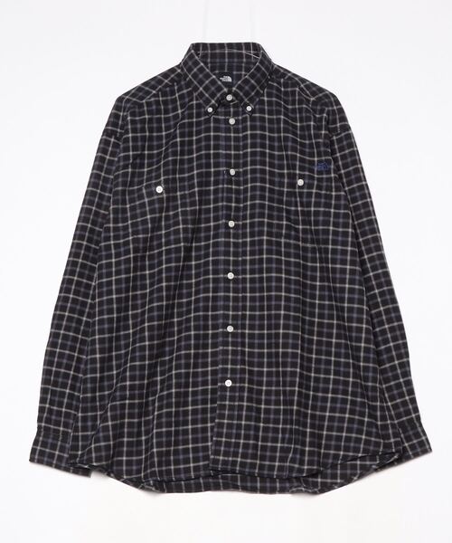THE NORTH FACE（ザノースフェイス）の「ザ ノース フェイス THE NORTH FACE L/S FrostforgeFlannelShirt_ロングスリーブフロストフォージフランネルシャツ（シャツ/ブラウス・メンズ・ブラック×ブルー/ダークグリーン・SS/XL/L/M/S）」の2枚目の写真