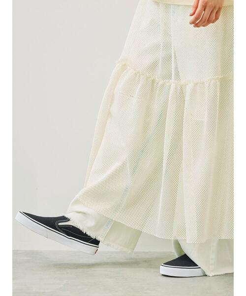 SM2（エスエムツー）の「セルフカット メッシュスカート（スカート・レディース・カーキ/ブラック/クリーム・F）」の8枚目の写真