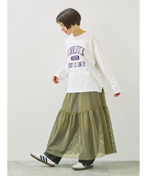 SM2（エスエムツー）の「セルフカット メッシュスカート（スカート・レディース・カーキ/ブラック/クリーム・F）」の12枚目の写真