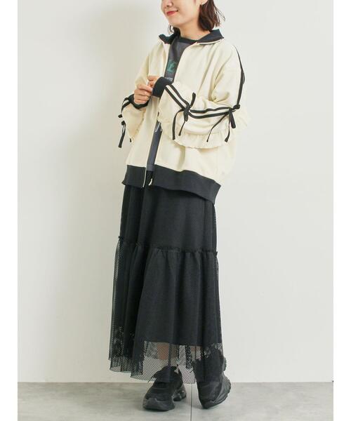 SM2（エスエムツー）の「セルフカット メッシュスカート（スカート・レディース・カーキ/ブラック/クリーム・F）」の21枚目の写真