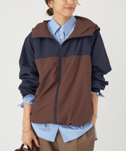 IENA（イエナ）の「LA HUTTE/ラ ユット カラーフードパーカー（マウンテンパーカー・レディース・ブラウン/ピンク・FREE）」の12枚目の写真