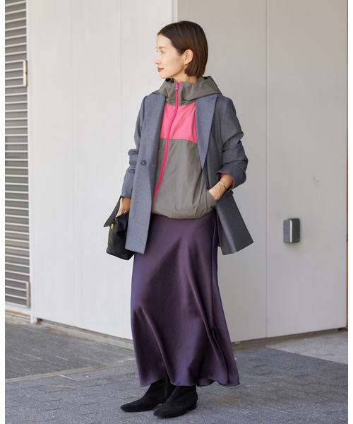 IENA（イエナ）の「LA HUTTE/ラ ユット カラーフードパーカー（マウンテンパーカー・レディース・ブラウン/ピンク・FREE）」の8枚目の写真