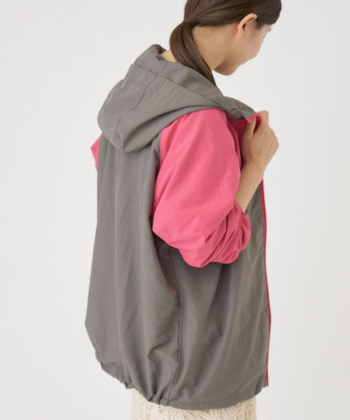 IENA（イエナ）の「LA HUTTE/ラ ユット カラーフードパーカー（マウンテンパーカー・レディース・ブラウン/ピンク・FREE）」の21枚目の写真