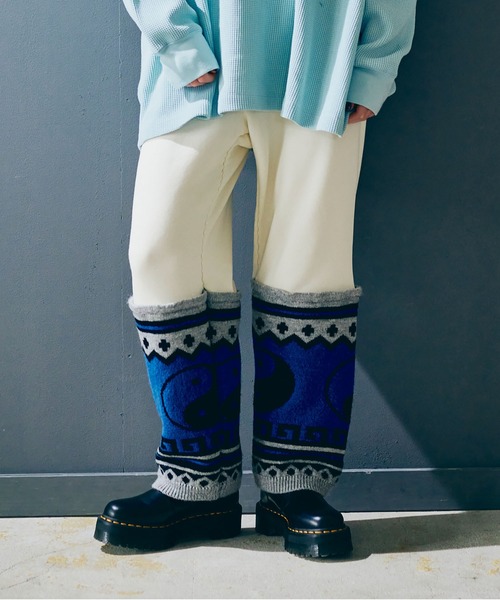 RNA(アールエヌエー)の「R4412 ニットコンビスウェットパンツ(その他パンツ・レディース・アイボリー/ブラック/レッド・MEDIUM)」の2枚目の写真