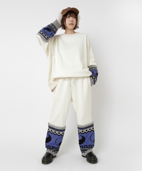 RNA(アールエヌエー)の「R4412 ニットコンビスウェットパンツ(その他パンツ・レディース・アイボリー/ブラック/レッド・MEDIUM)」の15枚目の写真