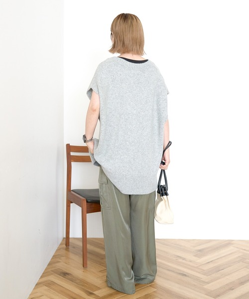 AMERICAN HOLIC（アメリカンホリック）の「ラメ入リVネックニットベスト（ベスト・レディース・ブラック/モカ/グレー系その他・FREE）」の20枚目の写真