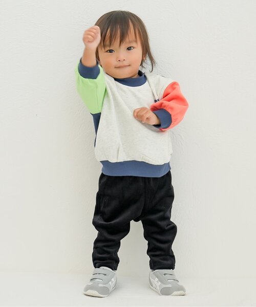 BREEZE（ブリーズ）の「【あったか素材】DAISUKI カットコールパンツ_ジュニア対応（その他パンツ・キッズ・ブラウン/キャメル/グリーン/レッド/ベージュ/ネイビー/イエロー/ブラック・80/90/100/110/120/130/140）」の21枚目の写真