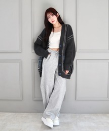 CECIL McBEE | ダンボール切替ワイドイージーパンツ(スウェットパンツ)
