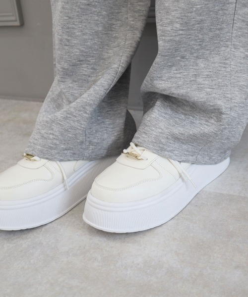 CECIL McBEE（セシルマクビー）の「ダンボール切替ワイドイージーパンツ（スウェットパンツ・レディース・グレー・LARGE/MEDIUM）」の8枚目の写真