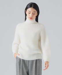 EFFE BEAMS | カラー ガーター タートルニット(ニット/セーター)