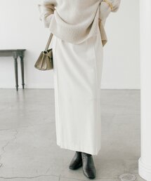 RIVE DROITE | 【暖かく着れる】両面起毛ピンタックナロースカート(スカート)