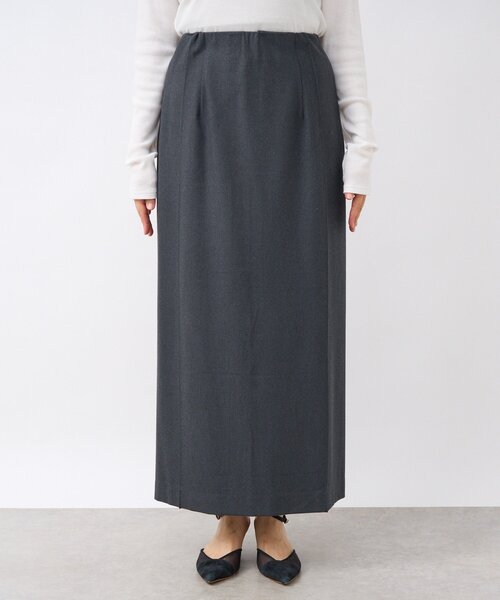 RIVE DROITE(リヴドロワ)の「【暖かく着れる】両面起毛ピンタックナロースカート(スカート・レディース・グレー/ブラウン/オフホワイト・36/38)」の18枚目の写真