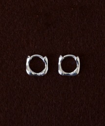 whoseA（フーシー）の「【silver925】SquareHoopPierce8mm/スクエアミニフープピアス8mm（ピアス（両耳用））」