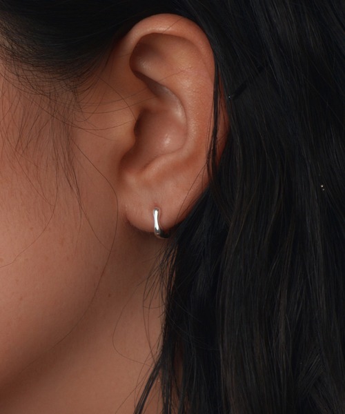 silver925】SquareHoopPierce8mm/スクエアミニフープピアス8mm（ピアス