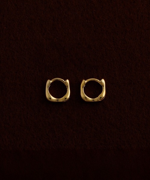 silver925】SquareHoopPierce8mm/スクエアミニフープピアス8mm（ピアス