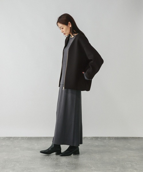 ダンボールノーカラージャケット/579497（ブルゾン）｜GLOBAL WORK