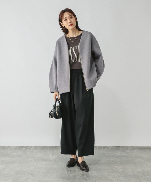 ダンボールノーカラージャケット/579497（ブルゾン）｜GLOBAL WORK