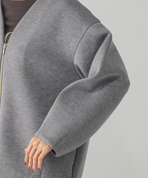 GLOBAL WORK（グローバルワーク）の「ダンボールノーカラージャケット/579497（ブルゾン・レディース・ブラック/グレー/ライトグレー/オフホワイト・LARGE/MEDIUM）」の20枚目の写真