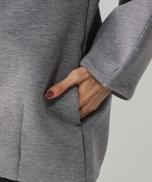 GLOBAL WORK（グローバルワーク）の「ダンボールノーカラージャケット/579497（ブルゾン・レディース・ブラック/グレー/ライトグレー/オフホワイト・LARGE/MEDIUM）」の21枚目の写真