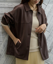 abahouse mavie | ソフトレザーライクブルゾン(ブルゾン)