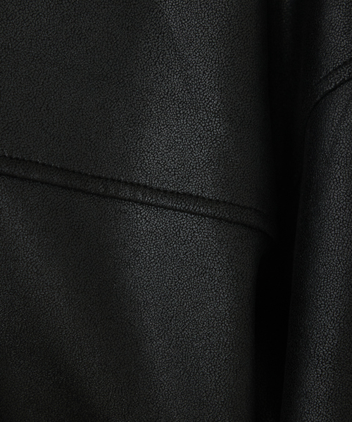 abahouse mavie（アバハウスマヴィ）の「ソフトレザーライクブルゾン（ブルゾン・レディース・オフホワイト/ブラック/ダークブラウン・フリー）」の9枚目の写真