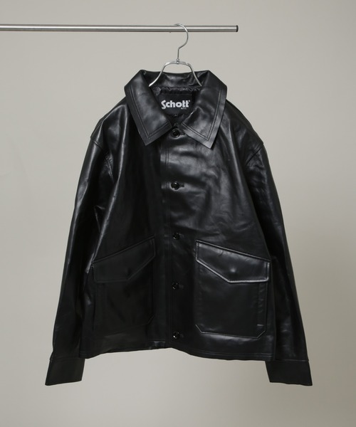 Schott nanouniverse レザー ジャケッ Schott/別注 LEATHER JACKET