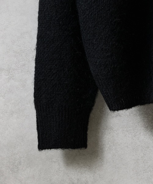 新品　NUMBER (N)INE モヘアソリッドジャガードニット カーディガン MOHAIR SOLID JACQUARD KNIT ZIP-UP CARDIGAN / モヘヤ ソリッド
