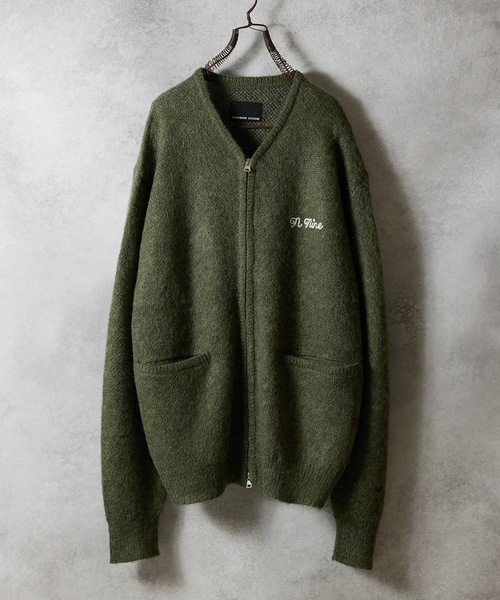 NUMBER (N)INE（ナンバーナイン）の「MOHAIR SOLID JACQUARD KNIT ZIP-UP CARDIGAN / モヘヤ ソリッド ジャガード ニット ジップアップ カーディガン（カーディガン/ボレロ・メンズ・レッド/グリーン/ブラック・4/3/2）」の11枚目の写真