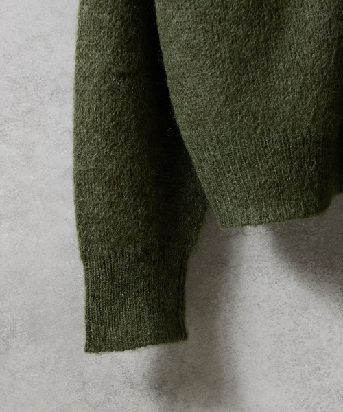 新品　NUMBER (N)INE モヘアソリッドジャガードニット カーディガン MOHAIR SOLID JACQUARD KNIT ZIP-UP CARDIGAN / モヘヤ ソリッド
