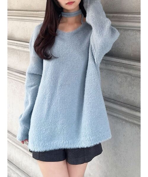 セール】【ZOZO限定】クロスリボンニットトップス（ニット/セーター