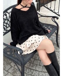 【ZOZO限定】クロスリボンニットトップス