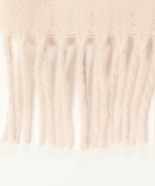 mysty woman（ミスティウーマン）の「ソフトタッチリバーストール 571636（ストール/ショール・レディース・アイボリー/ブラック/イエロー・FREE）」の7枚目の写真