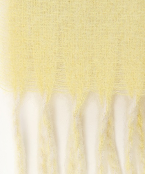 mysty woman（ミスティウーマン）の「ソフトタッチリバーストール 571636（ストール/ショール・レディース・アイボリー/ブラック/イエロー・FREE）」の8枚目の写真