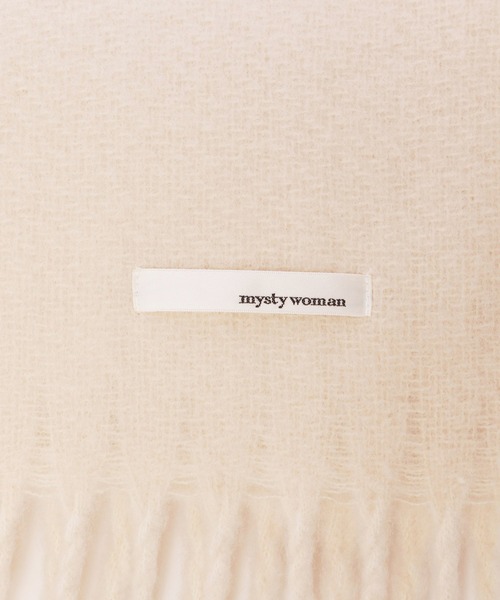 mysty woman（ミスティウーマン）の「ソフトタッチリバーストール 571636（ストール/ショール・レディース・アイボリー/ブラック/イエロー・FREE）」の10枚目の写真