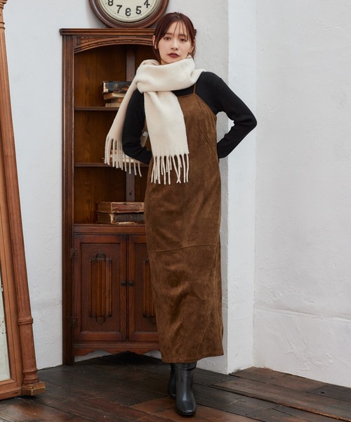 mysty woman（ミスティウーマン）の「ソフトタッチリバーストール 571636（ストール/ショール・レディース・アイボリー/ブラック/イエロー・FREE）」の15枚目の写真