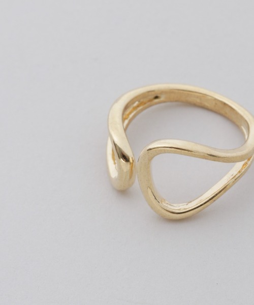 NANO universe（ナノユニバース）の「カーブデザインリング（リング・レディース・シルバー/ゴールド・F）」の6枚目の写真