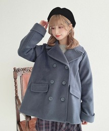 F i.n.t(フィント)のダブル釦Aラインピーコート(ピーコート)