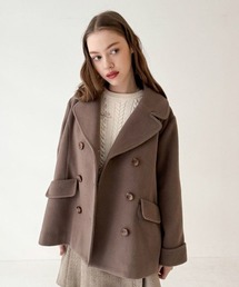 F i.n.t | ダブル釦Aラインピーコート(ピーコート)