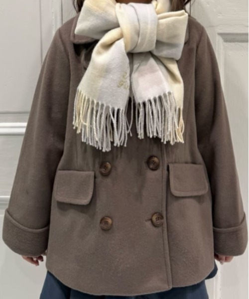 ダブル釦Ａラインピーコート/fint フィント