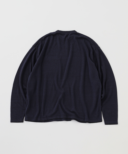 JOURNAL STANDARD(ジャーナルスタンダード)の「SANMONT シルクニットナガソデクルーネック(ニット/セーター・メンズ・ネイビー・2/3)」の2枚目の写真