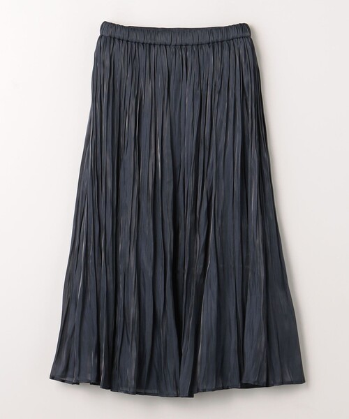 A DAY IN THE LIFE UNITED ARROWS(アデイインザライフユナイテッドアローズ)の「シャイニープリーツスカート ‐ウォッシャブル‐<A DAY IN THE LIFE>(スカート・レディース・ネイビー/ナチュラル・FREE)」の10枚目の写真