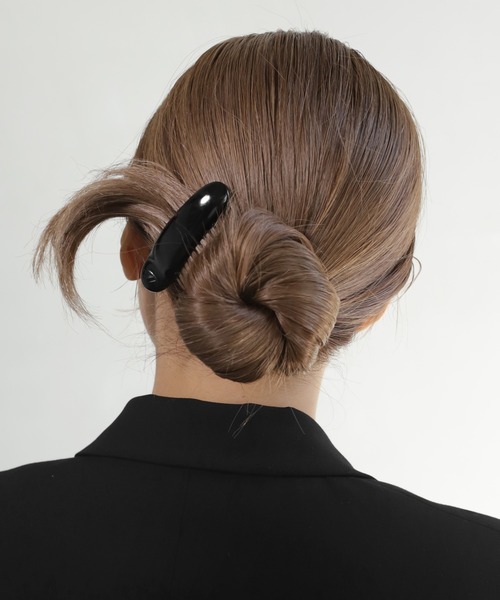 ANEMONE（アネモネ）の「シックカラークリップ（バレッタ/ヘアクリップ・レディース・ブラック/アイボリー/レッド・FREE）」の3枚目の写真