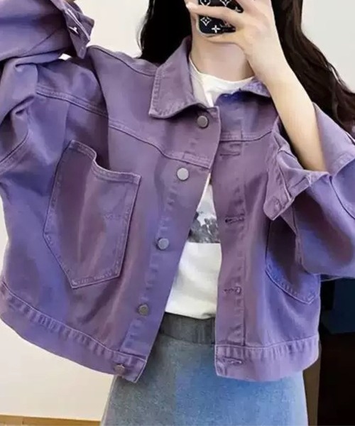 SPIGA(スピーガ)の「ショート丈ジャケット(その他アウター・レディース・パープル・SMALL/MEDIUM/LARGE/X-LARGE)」の1枚目の写真