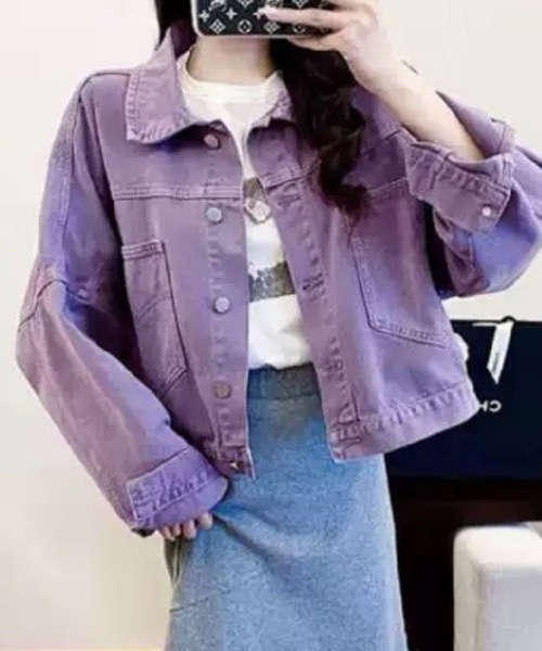 SPIGA(スピーガ)の「ショート丈ジャケット(その他アウター・レディース・パープル・SMALL/MEDIUM/LARGE/X-LARGE)」の3枚目の写真