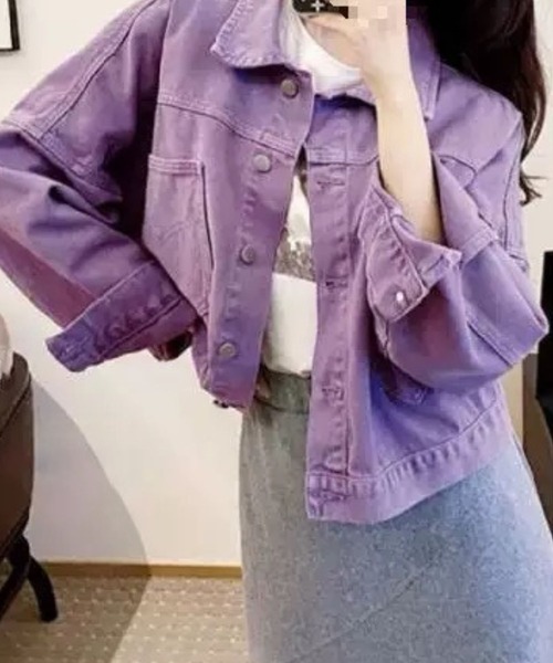 SPIGA(スピーガ)の「ショート丈ジャケット(その他アウター・レディース・パープル・SMALL/MEDIUM/LARGE/X-LARGE)」の4枚目の写真